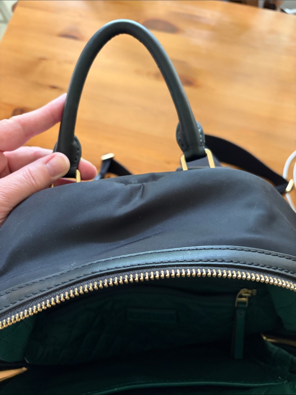 GWP Tory Burch Black Nylon Backpack (& Tory Burch pouch!) - Picture 10 of 12